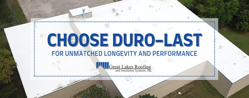 A commercial roof showcasing the benefits of Duro-Last roofing for longevity and performance.